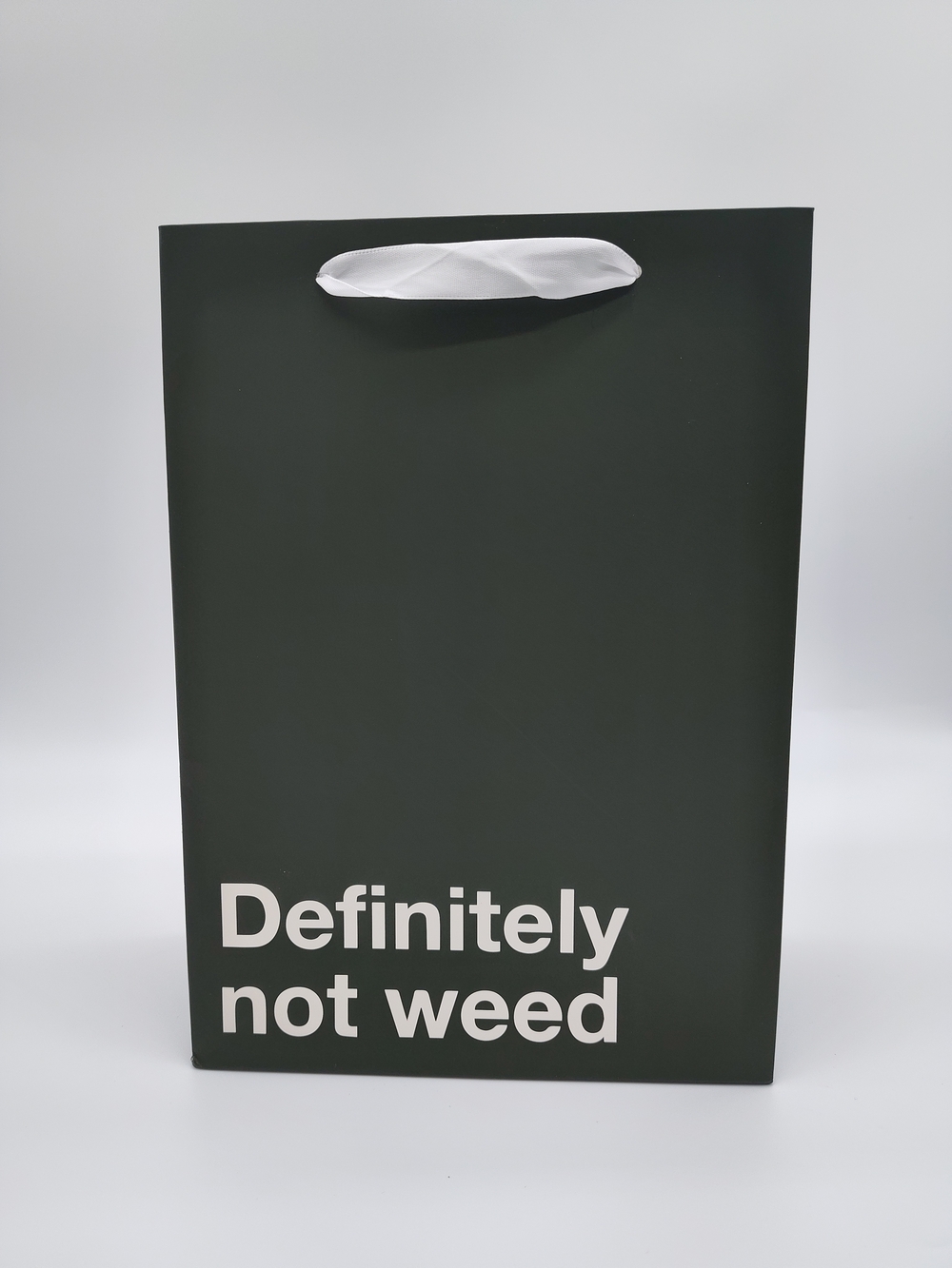 Funny Gift Bag Definitely Not Weed Novelty Party Humor Large Gag Gift